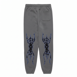 380 GSM Soft Twill Casual <b>Lightweight</b> <b>Jogger</b> Pant Charcoal Orange Contrast Side Panel - Product Image 2