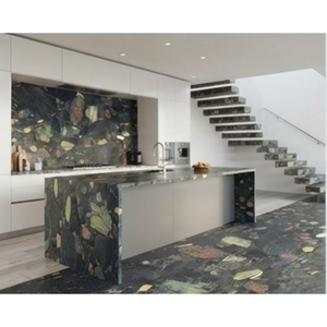 Dalles de granit naturel poli de qualité export indienne, galets naturels mélangés, 7D, modernes, grandes, découpées sur mesure, pour escaliers, cheminées, éviers - Product Image 1