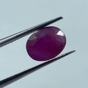 Pierre précieuse en rubis naturel, 2,44 carats, 7x9MM, pour la fabrication de bijoux - Product Image 1