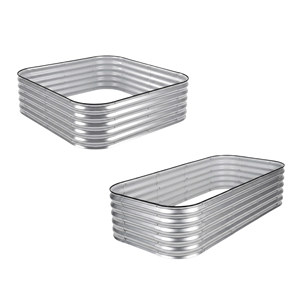 Bac à légumes modulaire 9-en-1 surélevé en métal galvanisé pour l'extérieur GB027 - Product Image 1