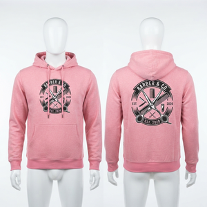 Sweat à capuche pour homme en molleton de coton et polyester de qualité supérieure, couleur sable, avec impression sérigraphique personnalisée, broderie, OEM, ODM, marque privée et poche intégrée - Product Image 1