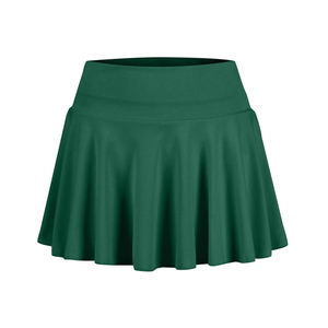 High Waist Workout Sports <b>Double</b> Layer Skirts For Women Green Color Breathable Quick Dry Adult's Tennis Skirts - Product Image 1