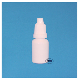 Botella Cilíndrica Blanca de Plástico PP con Gotero, 5-15 ml, para Uso Cosmético, Tapa Selladora, Fondo Plano - Product Image 1