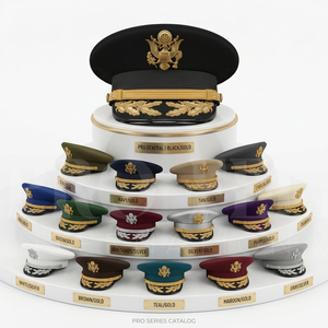 Gorras con Visera Bordadas a Mano, Cómodas y Transpirables, con Decoración en el Borde, Accesorio de Uniforme Personalizado, MOQ Bajo - Product Image 1
