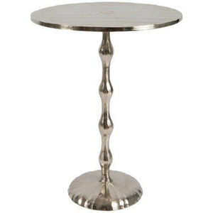 Modern <b>Round</b> Metal Coffee <b>Table</b> with Decorative Twisted Base Living Room Furniture Contemporary Design Style - Product Image 1