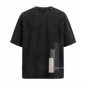 Camisa de Mezclilla con Diseño Personalizado para Hombre, 100% Algodón, Transpirable, Ecológica, Corte Holgado, Estilo Casual Urbano - Product Image 2