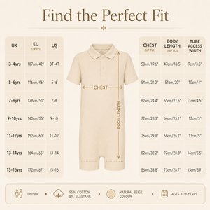Short Sleeve Polo Bodysuit | Special Kids Sensory Clothing Inclusive Wear Cotton Stretch Zipper Closure Soft Unisex All Seasons - Product Image 4