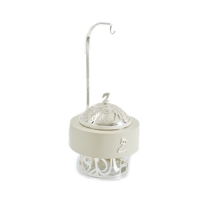Luxury Arabic Calligraphy Food Warmer Gold Plated Chafing Dish Beige Metal <b>Buffet</b> <b>Server</b> with Stand for Festival & Weddings - Product Image 3