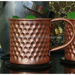 Gobelet en cuivre martelé, nouveau style moderne, vaisselle pour la maison et les restaurants - Product Image 6