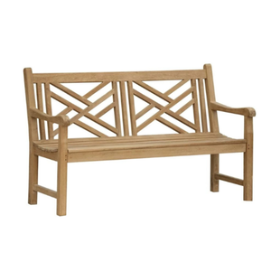 Bancs de jardin modernes pour deux personnes en teck, meubles de jardin pour maison et villa - Product Image 1