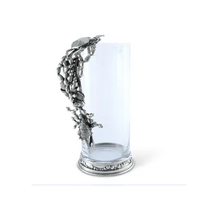Jarra de Metal Rústica Hecha a Mano, Florero de Lujo para Arreglos Florales, Jarras y Recipientes de Metal Martillado de Estilo Industrial, Elegante, Rústico y Ecológico - Product Image 2