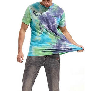 Nuevo diseño, logotipo personalizado, camisetas tie dye para hombre, precio económico, camisetas tie dye transpirables para hombre - Product Image 5