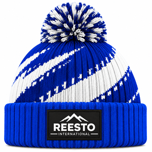 Bonnets d'hiver chauds de haute qualité, couleur unie, tricot épais, bonnets personnalisés avec rayures contrastées pour hommes et femmes - Product Image 5