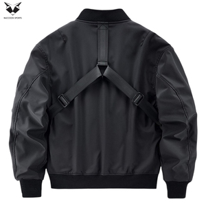 Windbreaker Durable Multiple Utility Pockets Front Hooded Outdoor Streetwear Waterproof Pullover High Performance <b>Techwear</b> - Product Image 2