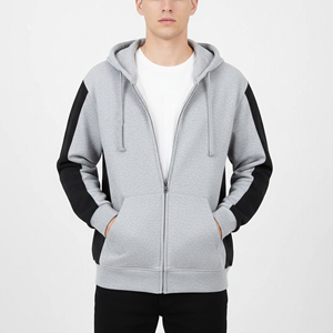 High Quality Winter Wear Men's 580Gsm <b>Thick</b> <b>Fleece</b> Zipper Hoodies 100% Cotton Oversized Boxy Fit Embroidered Custom Stonewashed - Product Image 6