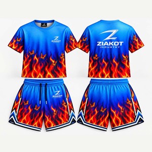 Conjunto de Uniforme de Baloncesto Personalizado para Hombre, Jersey sin Mangas con Estampado de Mariposa y Llama y Pantalones Cortos de Malla Transpirable, Sublimación, Ropa Deportiva para Equipo - Product Image 2