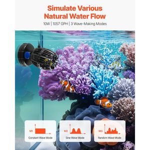 10W Quiet Strong DC Powerhead Wave Maker for Aquariums 1057 GPH Adjustable <b>Fish</b> Tank Circulation <b>Pump</b> Aquariums Accessories - Product Image 3