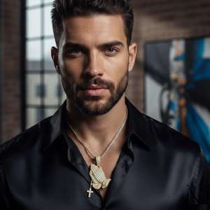 Pendentif Croix Mains en Prière Moissanite Iced Out, Breloque Personnalisée Hip Hop, Disponible en Argent, Or 10K, Or 14K, Bijou Tendance - Product Image 6