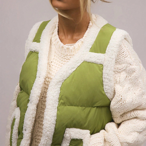 puffer vests fashion fall warm winter women clothes coat stylish fashion puffer sleeveless <b>jacket</b> women customized puffer vest - Product Image 3
