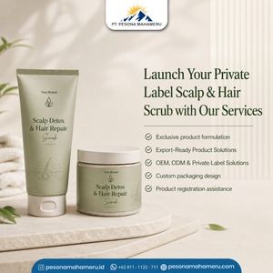 Natural Herbal Scalp & <b>Hair</b> Scrub <b>Exfoliating</b> <b>Hair</b> Care Scrub Botanical Formula for Private Label Brands - Product Image 3