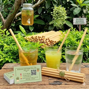 Pajitas de Bambú Reutilizables, Biodegradables y Ecológicas, Pajitas Naturales para Beber, Eco2go Vietnam, Venta al Por Mayor - Product Image 4