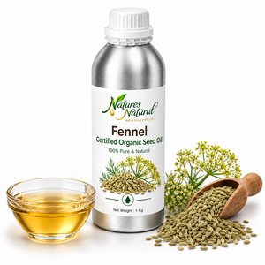 Huile de graines de fenouil biologique certifiée, pressée à froid, Foeniculum Vulgare, huile botanique pour cosmétiques, soins de la peau, soins capillaires, approvisionnement en vrac - Product Image 3