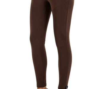 Pantalon d'équitation sportif pour femme Enrobe, taille mi-haute, fermeture éclair, en cuir PU et polyester, emballage personnalisé, avec inserts en silicone pour l'équitation - Product Image 4