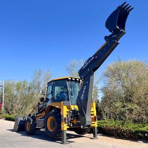 Chargeuse-pelleteuse JCB 3CXL, 9500 kg, 7 kW, chargeuse sur pneus avec balayeuse à neige, prix usine Chine - Product Image 1