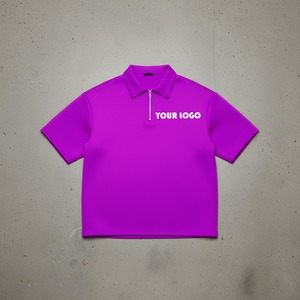 Camiseta de Jersey Personalizada de Alta Calidad para Hombre 2026, Diseño Sólido Personalizado con Logotipo Impreso, Secado Rápido, 100% Algodón, Manga Corta - Product Image 1