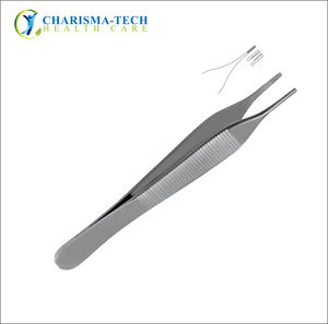 Pinzas de disección Adson Brown al por mayor, 7 x 7 dientes, pinzas quirúrgicas para tejidos, instrumentos médicos de acero inoxidable para uso clínico - Product Image 4