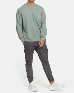 Sweat-shirts surdimensionnés de qualité supérieure 100% coton, services OEM, impression personnalisée, style vintage, col rond, pour hommes - Product Image 1