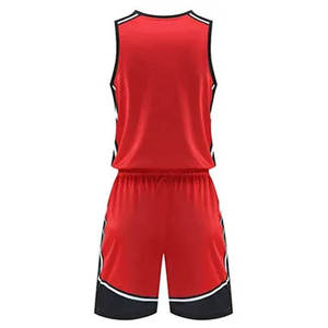 Uniforme de basket-ball pour hommes à prix avantageux, manches courtes, imprimé, entièrement personnalisé, léger et respirant - Product Image 2