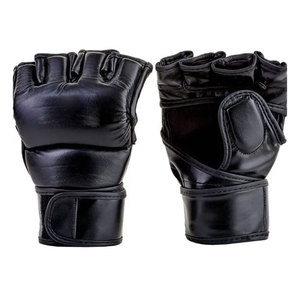 Guantes de MMA Ajustables de Medio Dedo para Hombre y Mujer, Guantes de Boxeo de Cuero para Entrenamiento de Artes Marciales - Product Image 1