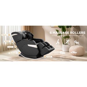 Poltrona Massaggiante Reclinabile a Gravità Zero con Pressione d'Aria su Tutto il Corpo 2024 - Product Image 2
