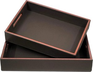 Attractive Aluminum <b>Metal</b> Single Tier Classic Customizable Kitchen Serving Tray Dishwasher Safe Polished Finish Customized Logo - Product Image 6