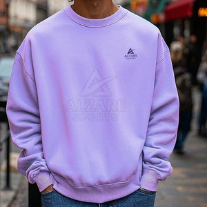 Sweat-shirt surdimensionné au toucher doux et au confort douillet, avec une chaleur légère et une coupe décontractée, basique et confortable. - Product Image 2