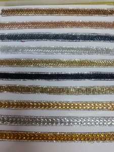 Shiny Diamond Stone Lace <b>Trimming</b> Exquisite <b>Beaded</b> Crystal Embroidery Border For Evening Gown Fashion Apparel Factory Bulk Order - Product Image 5