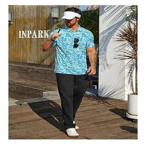 New available <b>top</b> qypolo shirt print color Fashionable Custom Design Plus Size Turn Down Casual Stylish Polo Shirts For Men - Product Image 3