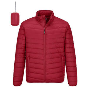 Chaquetas Acolchadas de Invierno al por Mayor para Hombre, Chaqueta Ligera y Fácil de Transportar con Bolsillos con Cremallera, Diseño Personalizado de Fábrica - Product Image 1