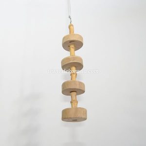 Natural Coffee Wood Bamboo Hanging Bird Perch <b>Ladder</b> Toy <b>Small</b> Birds Pet Cage Stand Accessories Wholesale Dekor Asia - Product Image 2