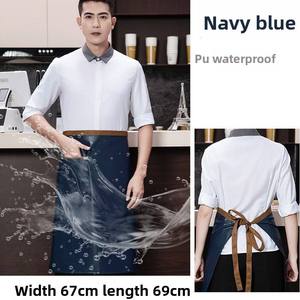 Delantal de Lona sin Mangas, Impermeable, Resistente al Aceite, Lavable, Clásico, Uniforme de Cocina para Camareros, Hombres y Mujeres, para Lavar Platos y Servicio de Alimentos - Product Image 6