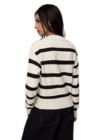 Pull-over slim à col rond uni pour femme, manches longues, décontracté, doublure en laine, hiver, bureau, soirée, personnalisable sur le devant, 100 % coton