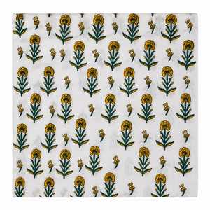 Tela de Algodón Popelina Floral con Estampado a Mano, 53/54 Pulgadas, Blanca, Roja, Azul, Botánica, Transpirable, Textil para el Hogar, Hilo Peinado Tejido - Product Image 4