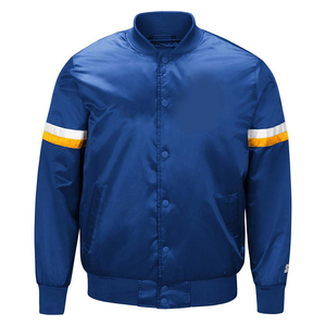 Long Sleeves Satin Varsity <b>Jacket</b> Unisex Customized Logo Personalized Vintage Style Baseball and League Embroidered <b>Jacket</b> - Product Image 5