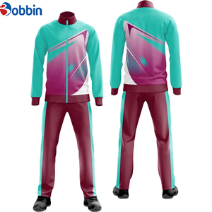 Ensemble de survêtement bleu clair pour homme Bobbin, fermeture éclair intégrale, col montant, tenue de sport respirante pour le jogging et tous les sports - Product Image 3