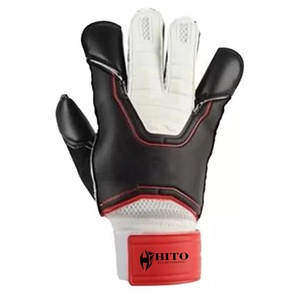 Gants de gardien de but de football en latex allemand noir et blanc, design personnalisé de qualité supérieure, sangle en latex allemand de 4 mm - Product Image 2