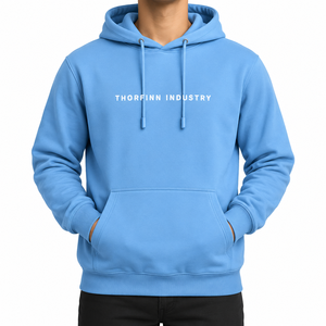 Heavyweight 100% Cotton Winter <b>Hoodie</b> Sweatshirt Custom <b>Men</b> Distressed Oversized Dark <b>Grey</b> Acid Washed - Product Image 1