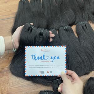 ผมต่อแบบดับเบิ้ลดรอว์น ตรงธรรมชาติ สีดำธรรมชาติ 8 นิ้ว คุณภาพสูง พร้อมส่ง - Product Image 5