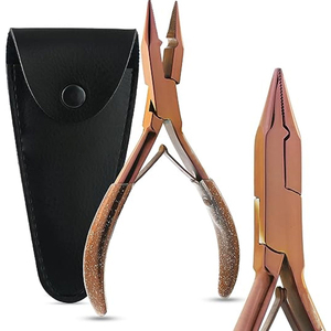 Hair Beauty Pliers Stainless Steel Hair <b>Extension</b> Pliers Strong Grip High Quality Professional Salon Tools Stainless Steel - Product Image 1
