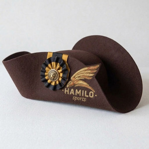 Top Quality Admiral Bicorn Napoleon Costume Hat for Adults Napoleon Uniform Wool Hat With Custom Color Lace Bicorne Hat - Product Image 3